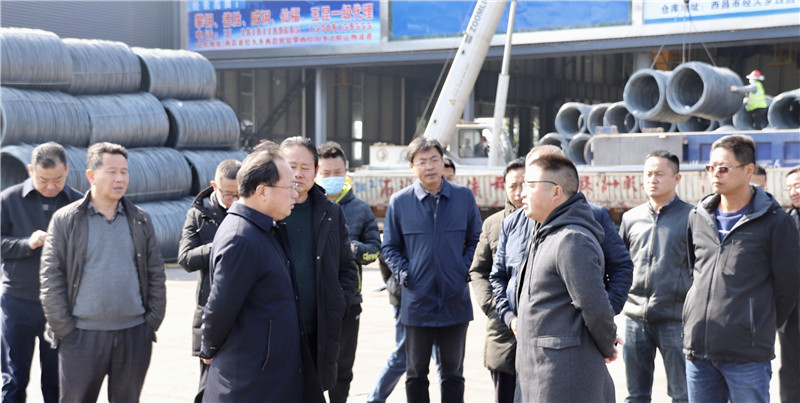 涼山州州委常委、西昌市市委書記馬輝視察通宇物流攀西（裝配建材）物流港(圖3)